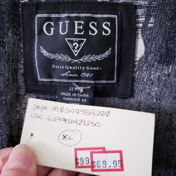 GUESS Men'S NWT Formal Vest - Black XL - Picture 3 of 15